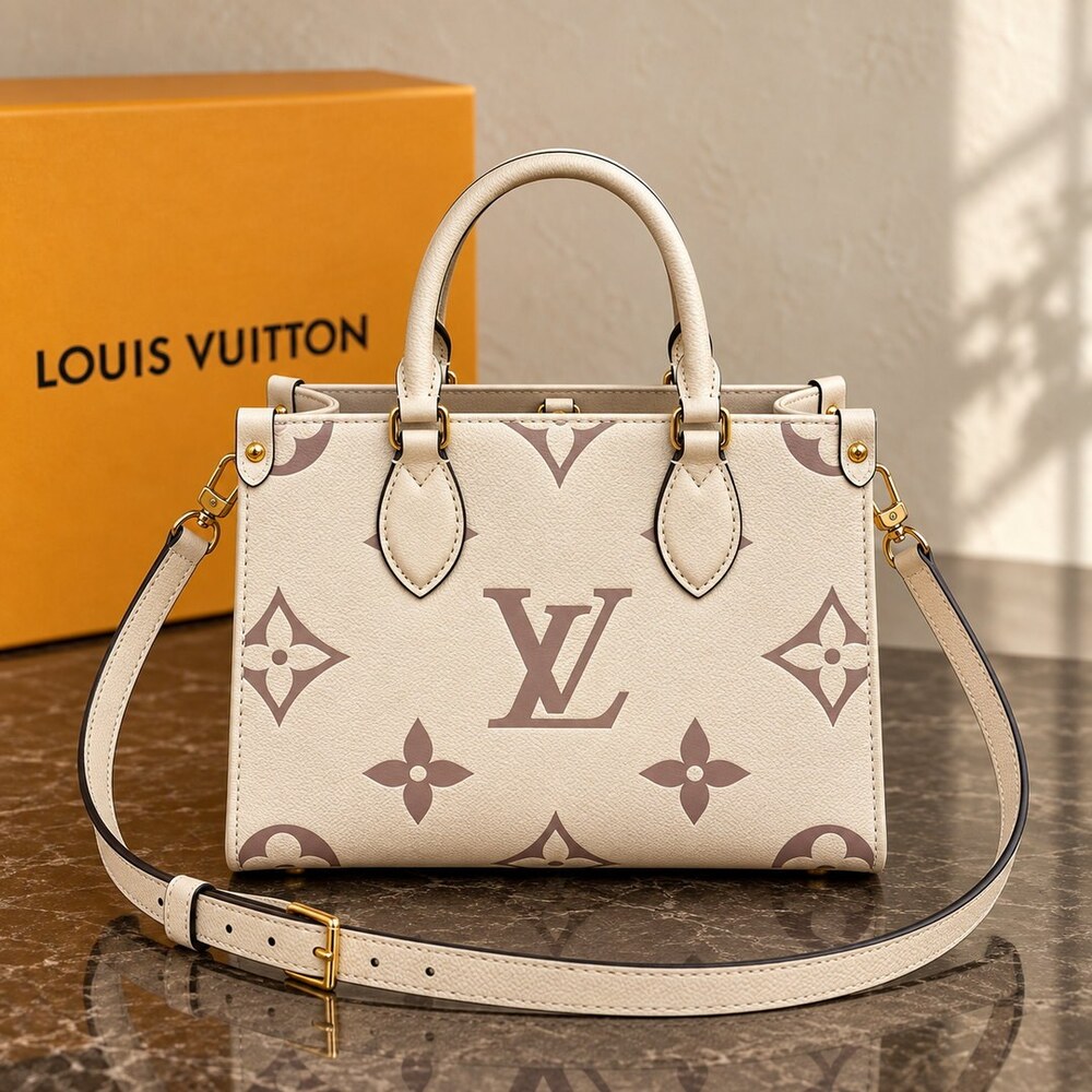 Louis Vuitton OnTheGo PM Creme Tote - Picture 1 of 6